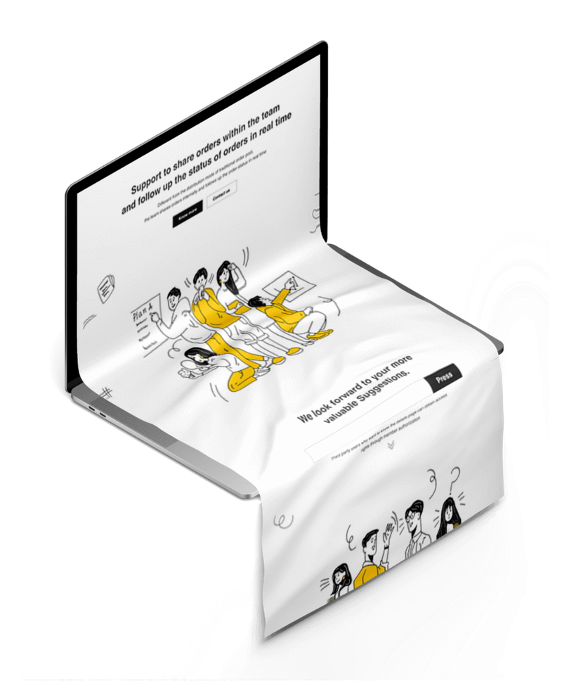 Website designs displayed on laptop and mobile devices mockup